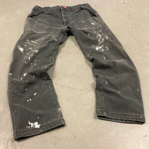 vintage Coleman thermal lined paint splatter carpenter pants 32x30